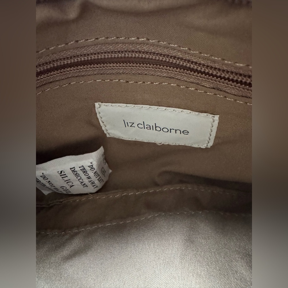 NWT Liz Claiborne Heritage Mosaic Camel Logo Bag Y2K Style - Picture 9 of 12